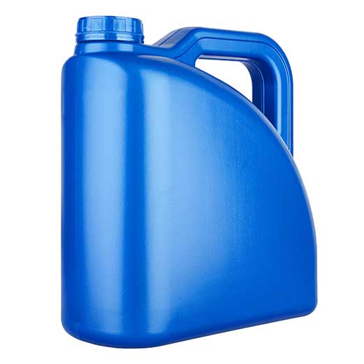 blue jug on white background