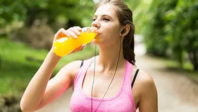 Female drinking