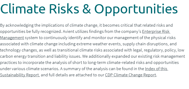Climate Risks & Opportunities By acknowledging the implications of climate change, it becomes critical that related r...